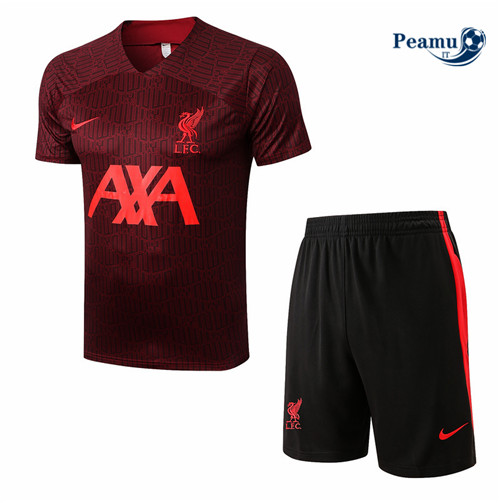 Kit Maglia Formazione Liverpool + Pantaloni Rouge 2022-2023 I0211