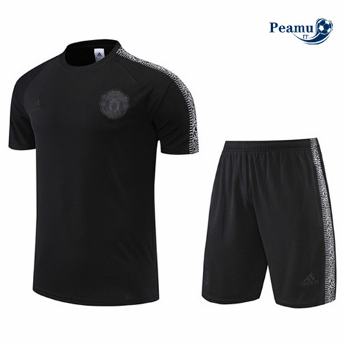 Kit Maglia Formazione Manchester United + Pantaloni Noir 2022-2023 I0225