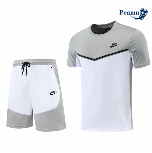 Kit Maglia Formazione Nike + Pantaloni Gris/Blanc 2022-2023 I0089