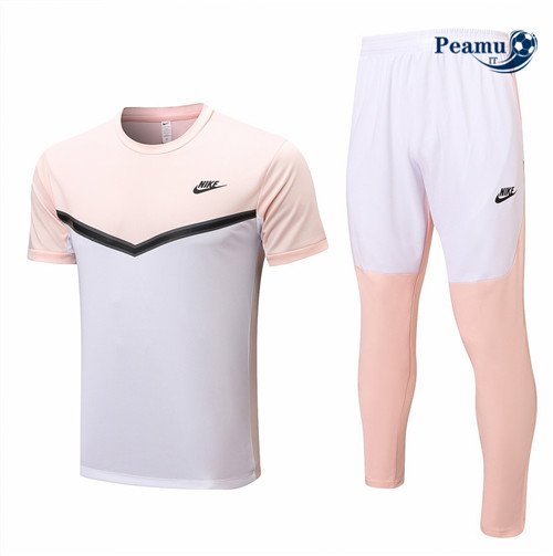 Kit Maglia Formazione Nike + Pantaloni Rose/Blanc 2022-2023 I0092