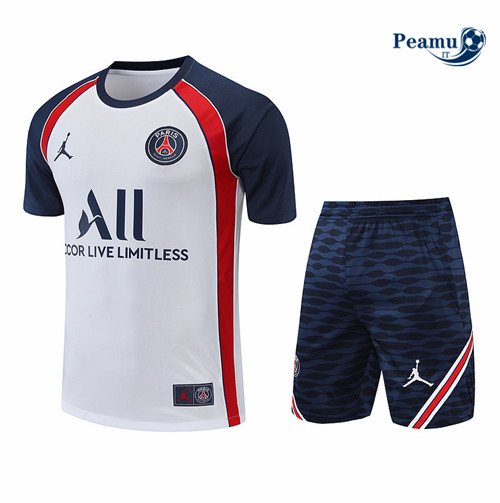 Kit Maglia Formazione Paris PSG + Pantaloni Blanc/Bleu 2022-2023 I0276
