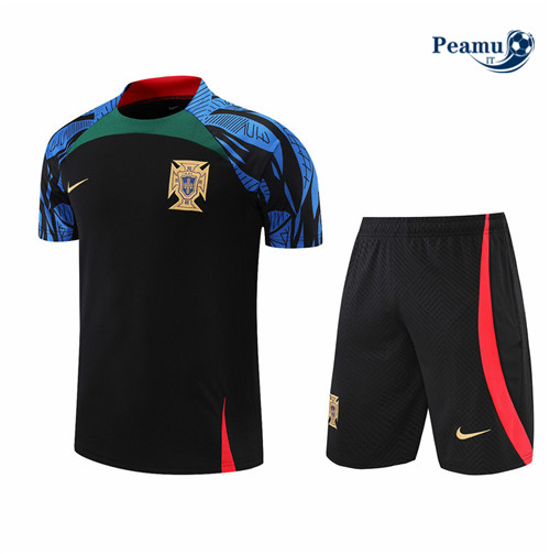 Kit Maglia Formazione Portogallo + Pantaloni Noir 2022-2023 I0241