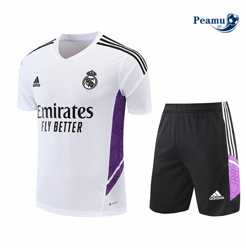 Kit Maglia Formazione Real Madrid + Pantaloni Blanc 2022-2023 I0298