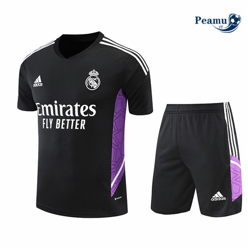 Kit Maglia Formazione Real Madrid + Pantaloni Noir 2022-2023 I0299