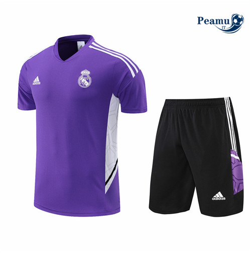Kit Maglia Formazione Real Madrid + Pantaloni Violet/Noir 2022-2023 I0300