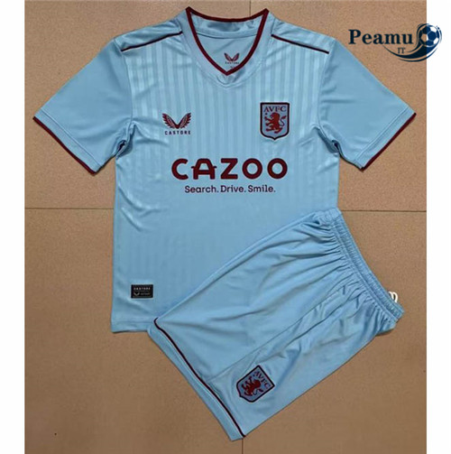 Maglia Calcio Aston Villa Bambino Seconda 2022-2023 I0350