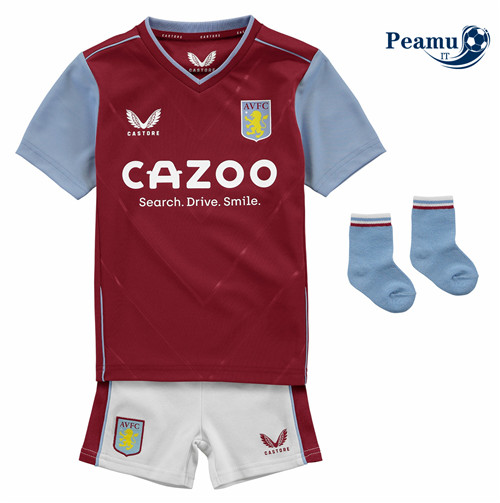 Maglia Calcio Aston Villa Bambino Prima 2022-2023 I0351