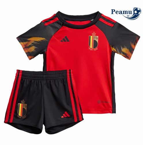 Maglia Calcio Belgio Prima Bambino 2022-2023 I0410