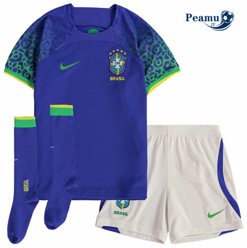 Maglia Calcio Brasile Bambino Seconda 2022-2023 I0411