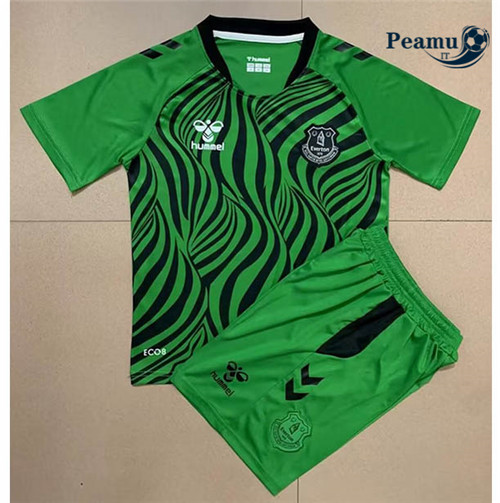 Maglia Calcio Everton Bambino Portiere Vert 2022-2023 I0361