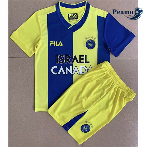 Maglia Calcio Maccabi Tel Aviv Bambino Prima 2022-2023 I0312