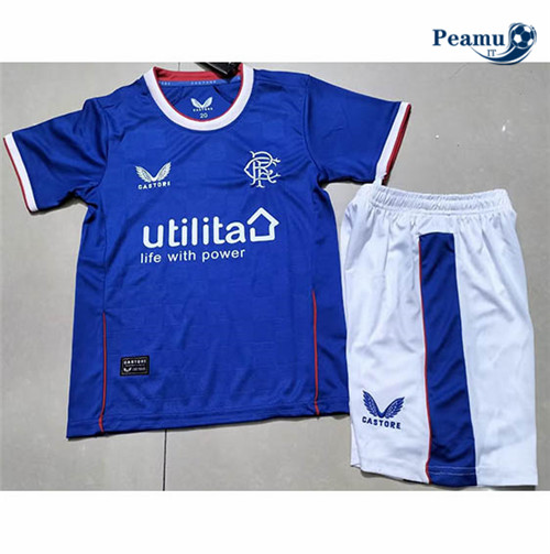 Maglia Calcio Rangers FC Bambino Prima 2022-2023 I0324
