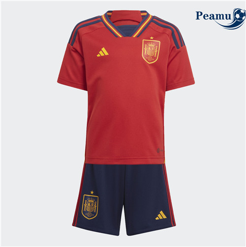 Maglia Calcio Spagna Bambino Prima 2022-2023 I0431