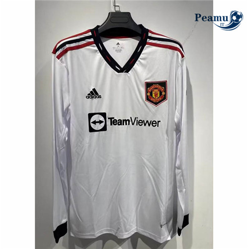 Maglia Calcio Manchester United Seconda Manica lunga 2022-2023 I0746