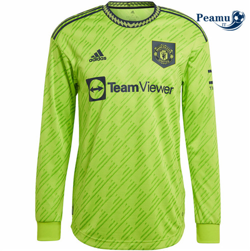 Maglia Calcio Manchester United Terza Manica lunga 2022-2023 I0750