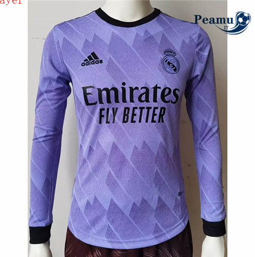 Maglia Calcio Player Real Madrid Seconda Manica lunga 2022-2023 I0655