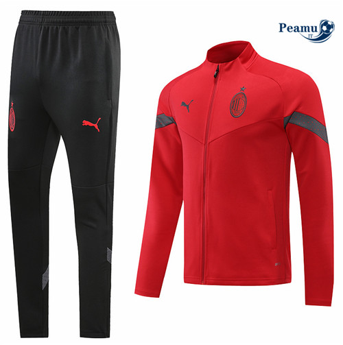 Tuta Calcio - Giacca AC Milan Rouge/Noir 2022-2023 I0932