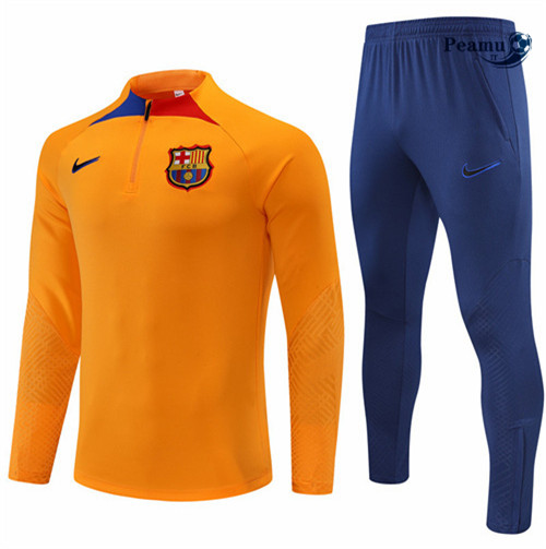 Tuta Calcio Barcellona Orange/Bleu 2022-2023 I0949