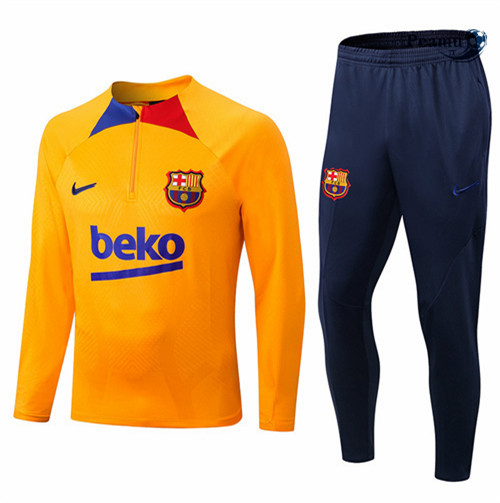 Tuta Calcio Barcellona Orange/Bleu 2022-2023 I0955