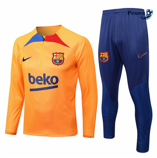 Tuta Calcio Barcellona Orange/Bleu 2022-2023 I0956