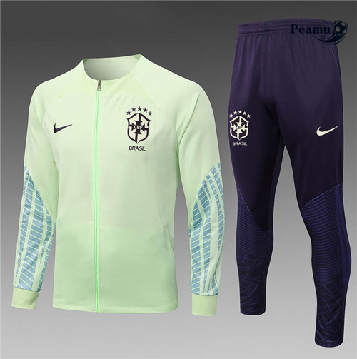 Tuta Calcio - Felpa con cappuccio Brasile Noir 2022-2023 I1142