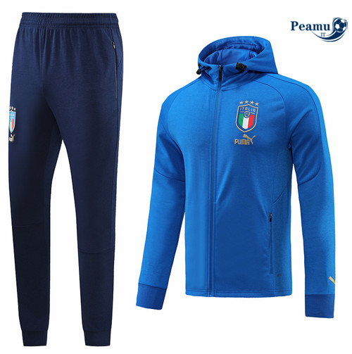 Tuta Calcio - Felpa con cappuccio Italia Bleu 2022-2023 I1159