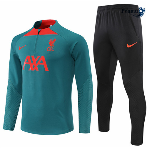 Tuta Calcio Liverpool Vert/Noir 2022-2023 I1018