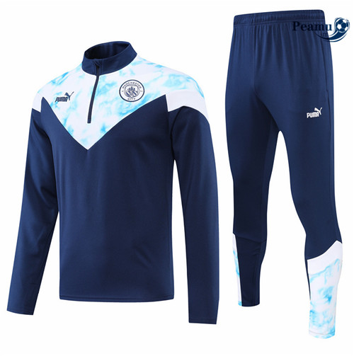 Tuta Calcio Manchester City Bleu Marine 2022-2023 I1044