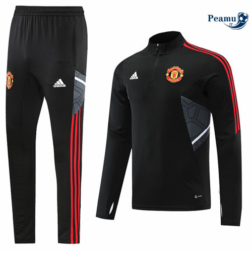 Tuta Calcio Manchester United Noir 2022-2023 I1055
