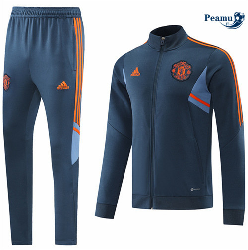Tuta Calcio - Giacca Manchester United Bleu Marine 2022-2023 I1062