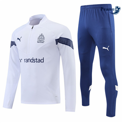 Tuta Calcio Marsiglia Blanc/Bleu 2022-2023 I1071