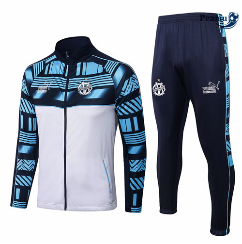 Tuta Calcio - Giacca Marsiglia Bleu/Blanc 2022-2023 I1076