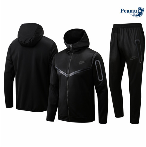 Tuta Calcio - Felpa con cappuccio Nike Noir 2022-2023 I0918