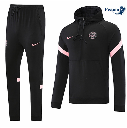 Tuta Calcio - Felpa con cappuccio Paris PSG Noir 2022-2023 I1084