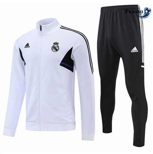 Tuta Calcio - Giacca Real Madrid Blanc/Noir 2022-2023 I1129