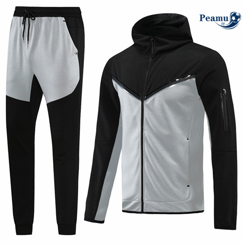 Tuta Calcio - Felpa con cappuccio Sans logo de marque Noir Noir 2022-2023 I0893