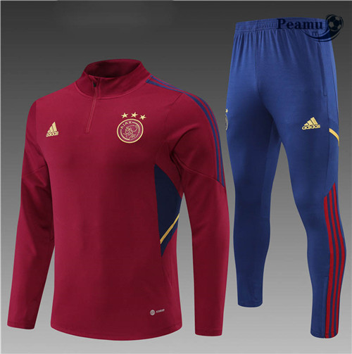 Tuta Calcio Bambino Ajax Rouge/Bleu 2022-2023 I1171