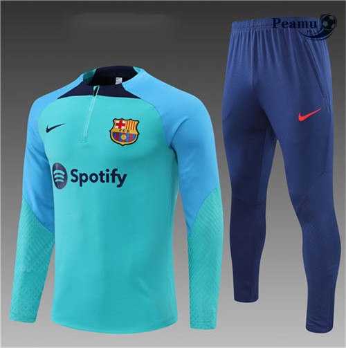 Tuta Calcio Bambino Barcellona Bleu 2022-2023 I1175