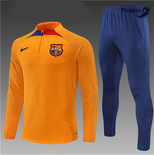 Tuta Calcio Bambino Player Barcellona Orange/Bleu 2022-2023 I1176
