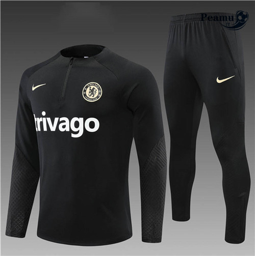 Tuta Calcio Bambino Chelsea Noir 2022-2023 I1182