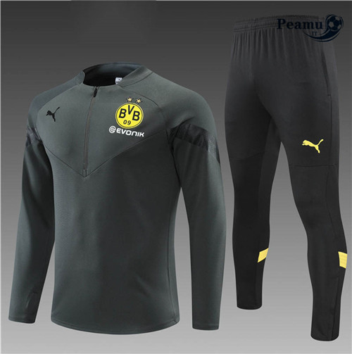 Tuta Calcio Bambino Dortmund Gris 2022-2023 I1189