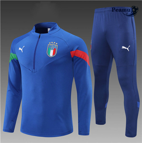Tuta Calcio Bambino Italia Bleu 2022-2023 I1197