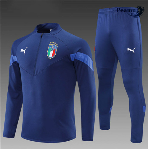 Tuta Calcio Bambino Italia Bleu Marine 2022-2023 I1198