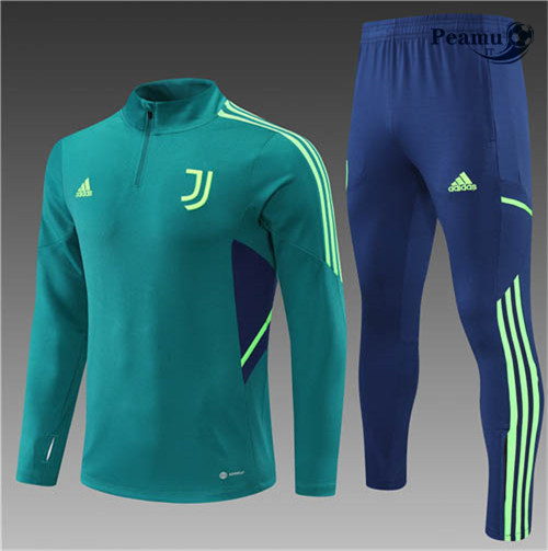 Tuta Calcio Bambino Juventus Vert/Bleu 2022-2023 I1202