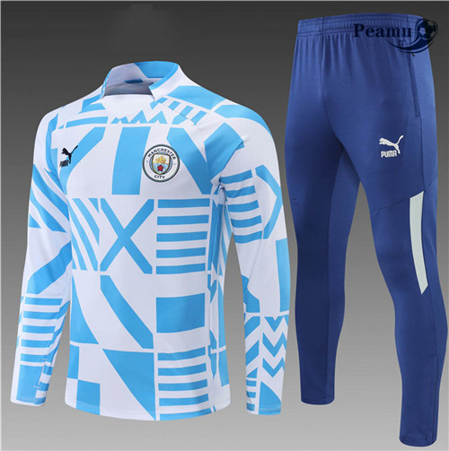 Tuta Calcio Bambino Manchester City Bleu 2022-2023 I1215