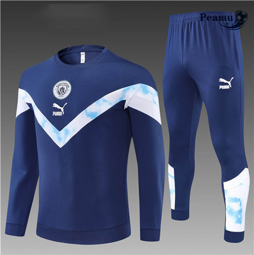 Tuta Calcio Bambino Manchester City Bleu Marine 2022-2023 I1217