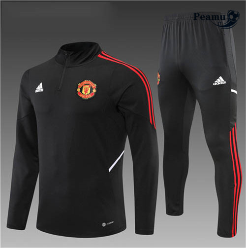 Tuta Calcio Bambino Manchester United Noir 2022-2023 I1218