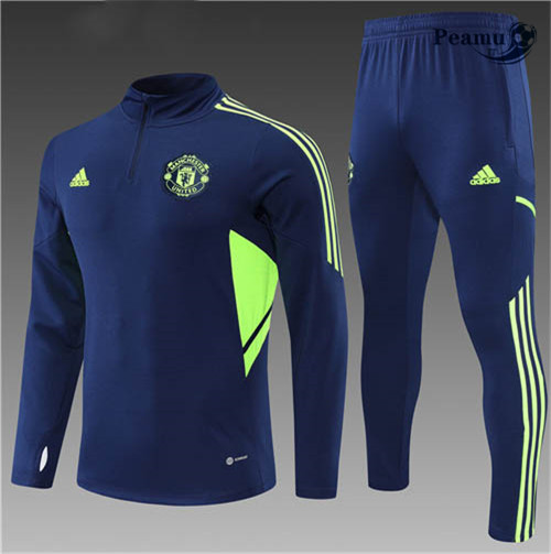 Tuta Calcio Bambino Manchester United Bleu Marine 2022-2023 I1219
