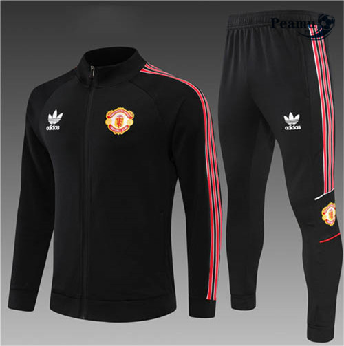 Tuta Calcio - Giacca Bambino Manchester United Noir 2022-2023 I1220