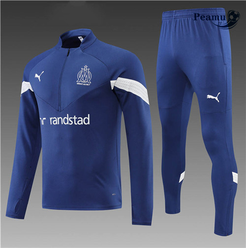 Tuta Calcio Bambino Marsiglia Bleu Marine 2022-2023 I1226